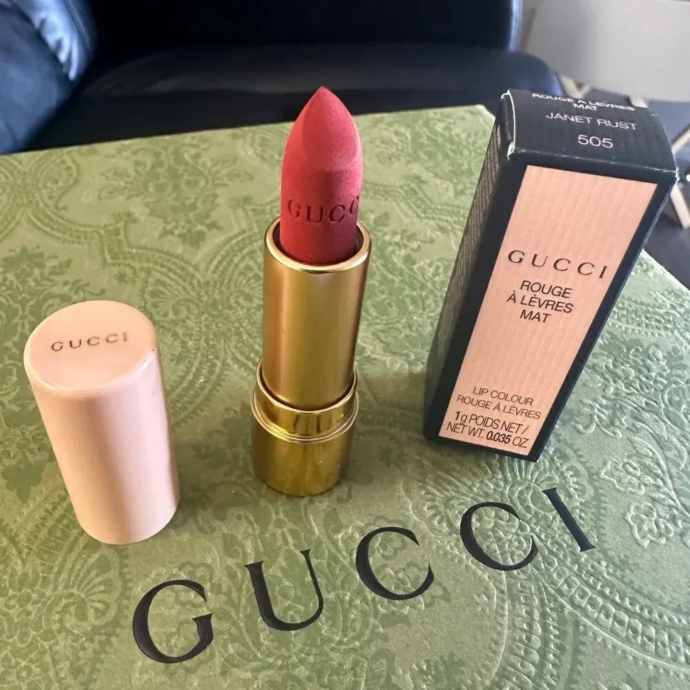 Gucci Rouge à Lèvres Mat Lipstick - Janet Rust 505 Gucci Rouge à Lèvres Lipstick - Picture 14 of 17